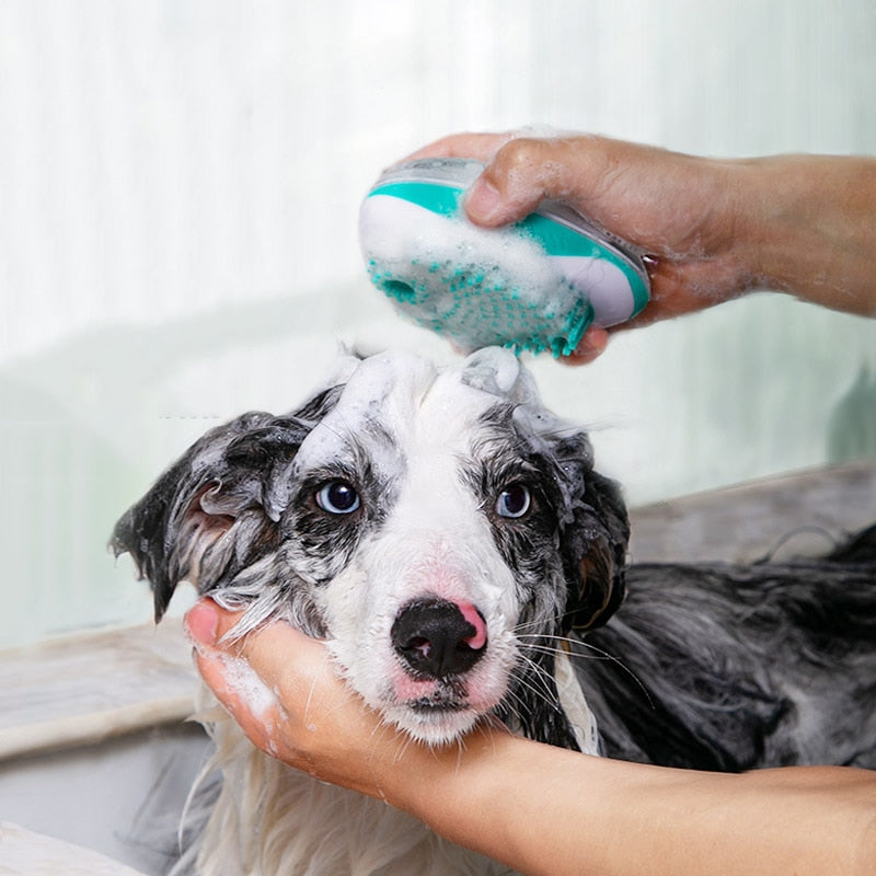 Cepillo de baño y masaje para perros y gatos