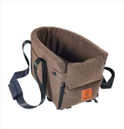 Cama elevadora para coche con correa de seguridad para perros – Cotton and linen--brown