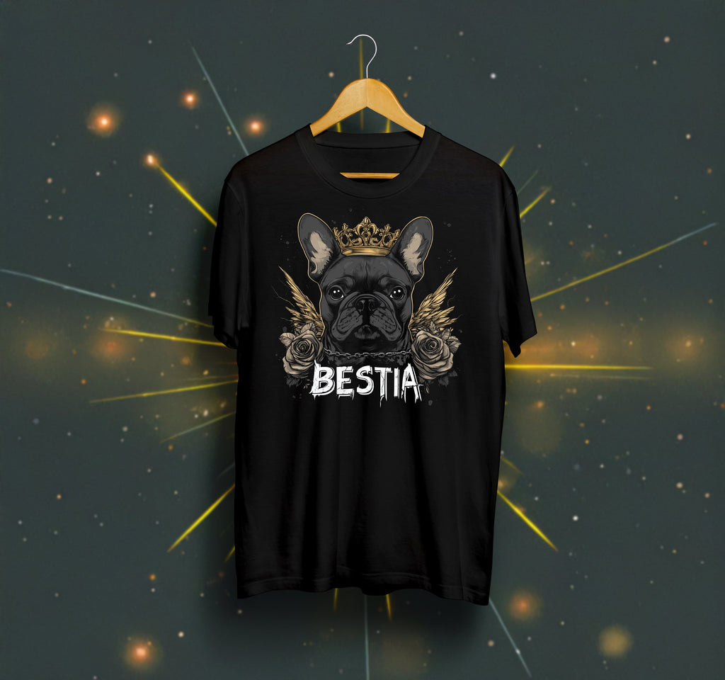 Camiseta Bestia de bulldog francés