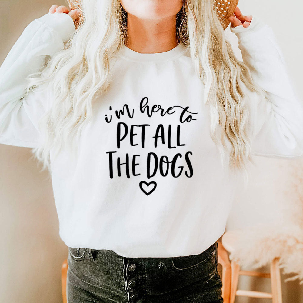 Sudadera de mujer con estampado Pet All The Dogs