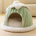 Cama tipo tostada para mascotas – Mangostán verde