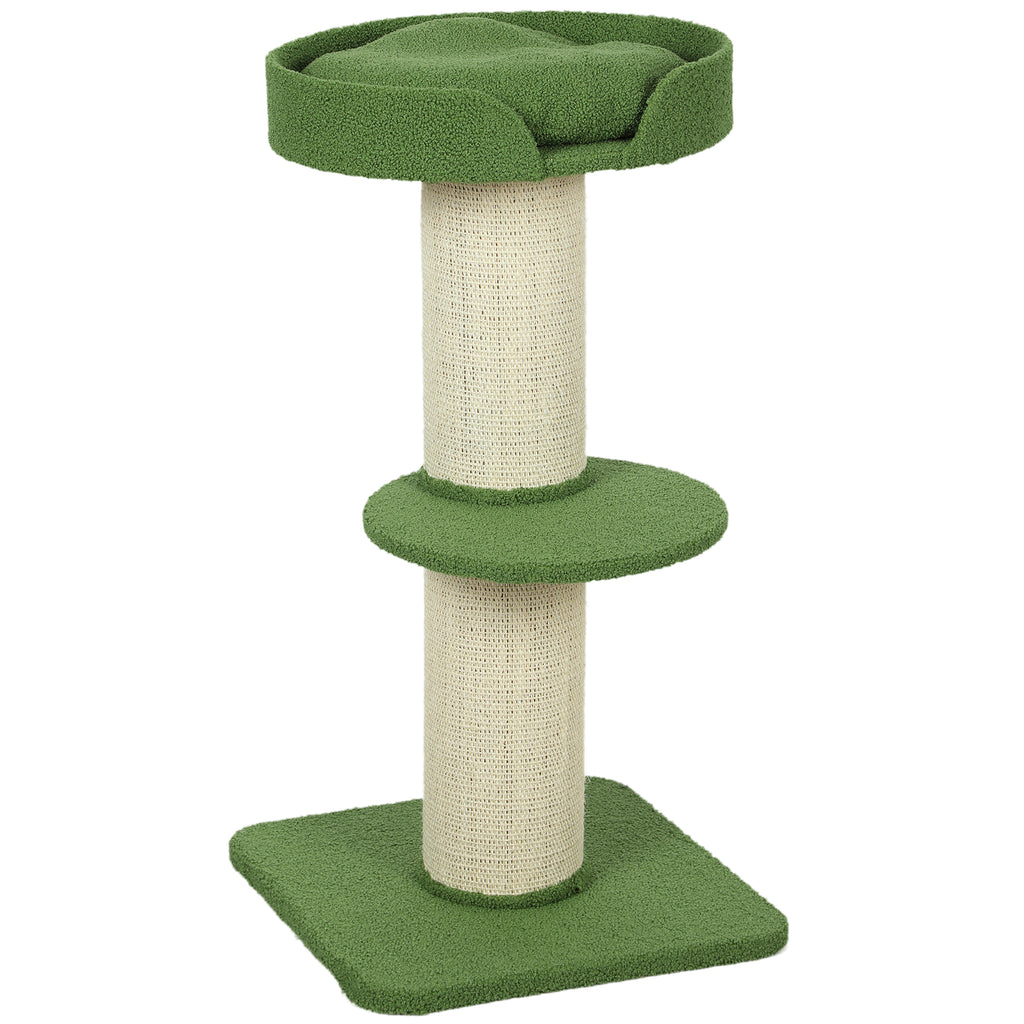 Árbol rascador para gatos con plataformas y cojín