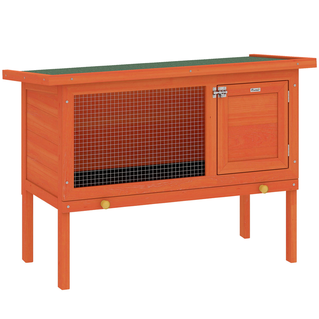 Conejera de madera elevada para exterior 90 × 45 × 65 cm