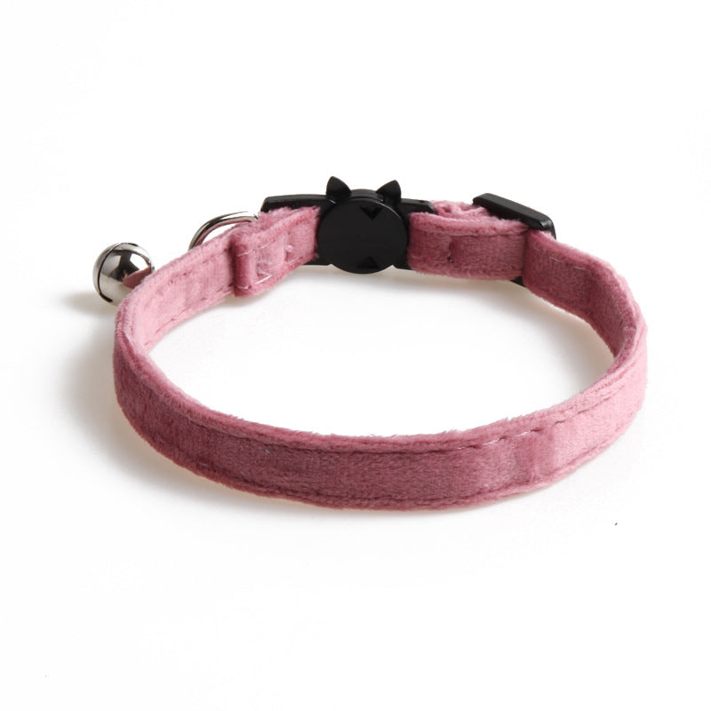 Collar de terciopelo con lazo para perros y gatos