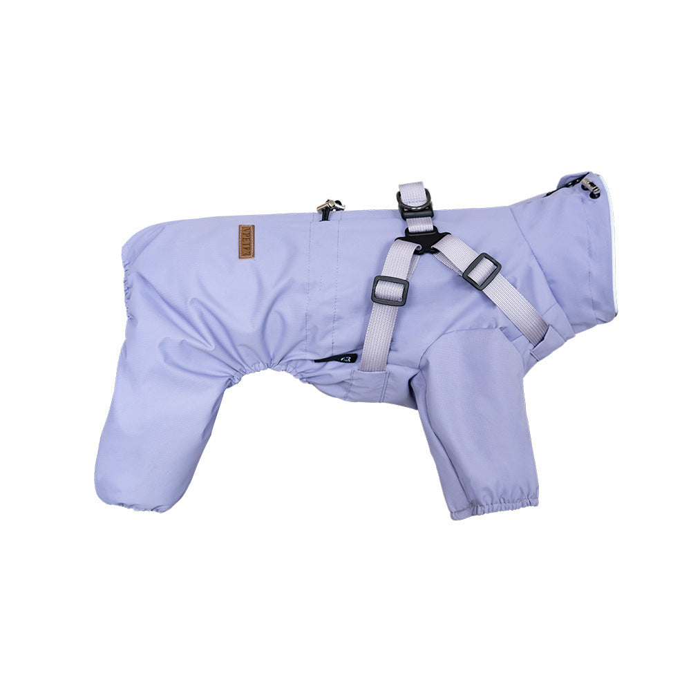Chubasquero impermeable con capucha para perros pequeños y medianos