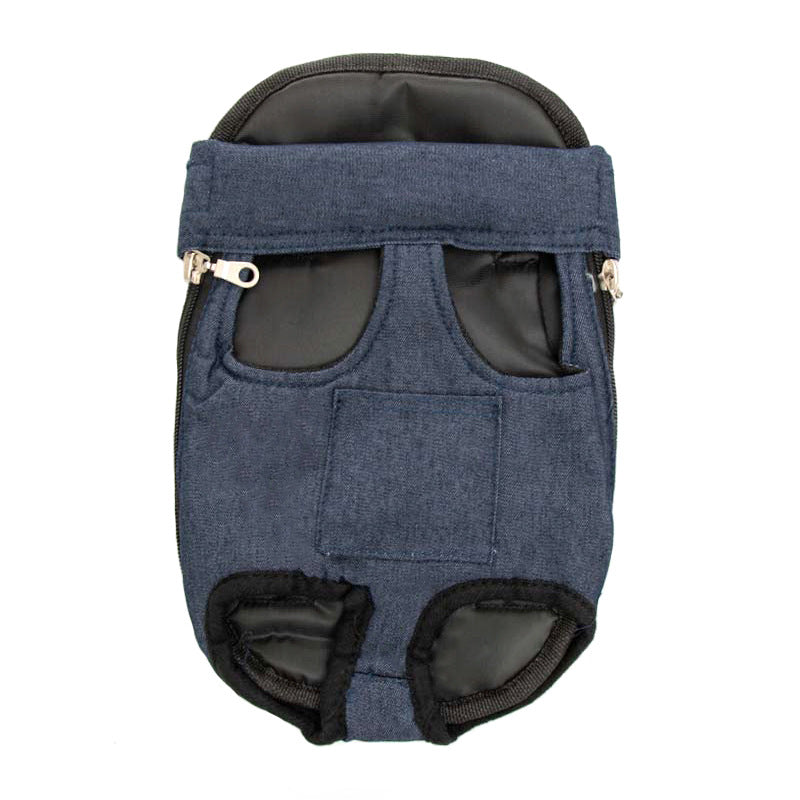 Mochila portabebés para perros y gatos, con patas fuera