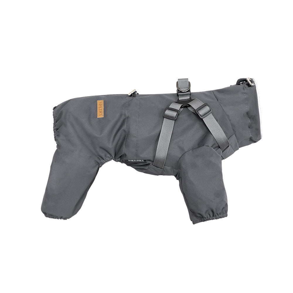 Chubasquero impermeable con capucha para perros pequeños y medianos