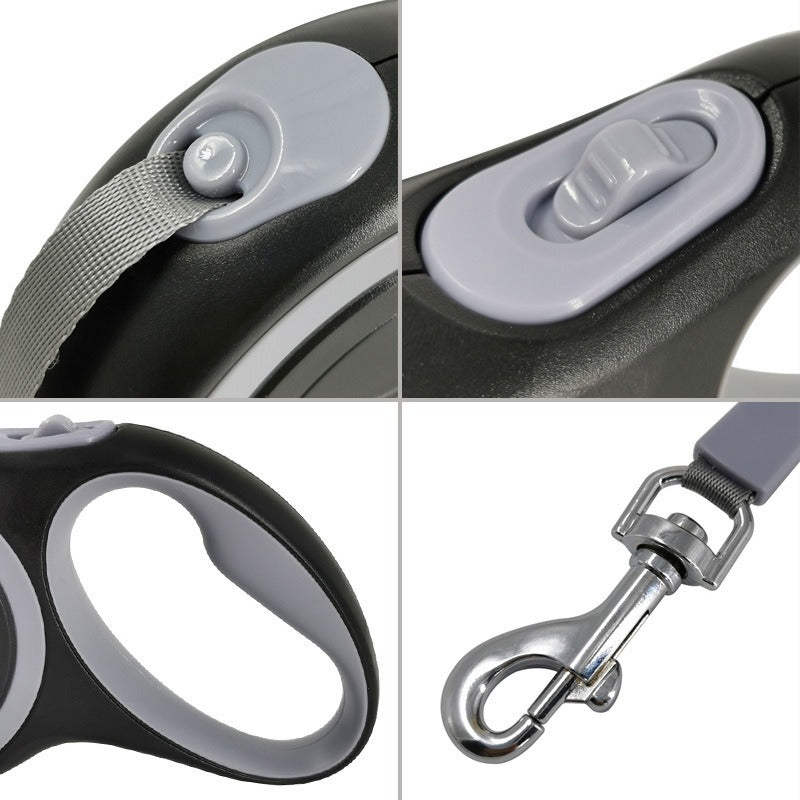 Correa extensible automática para perros de 3, 5 y 8 metros
