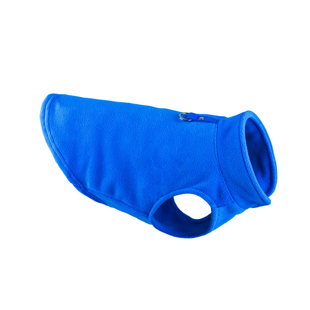 Abrigo de forro polar para perros, liso y calentito