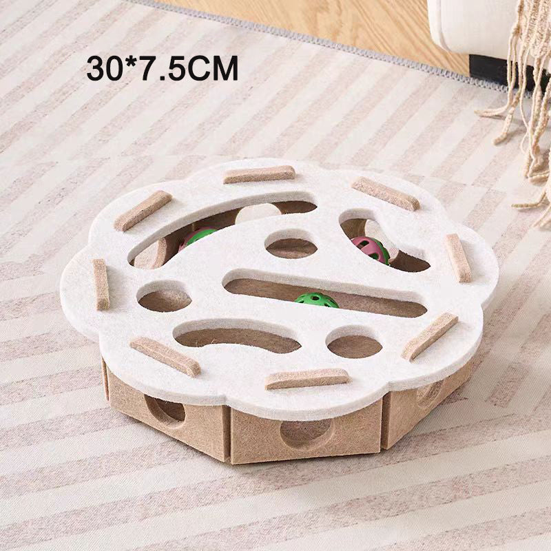 Juguete de fieltro para gatos con 3 cascabeles