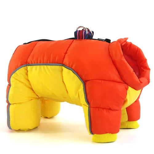 Abrigo acolchado impermeable para perros