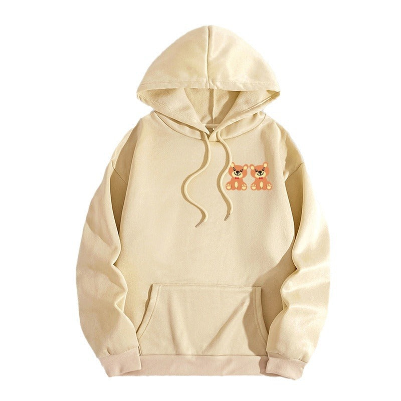 Sudadera estampada con capucha para amantes de los perros
