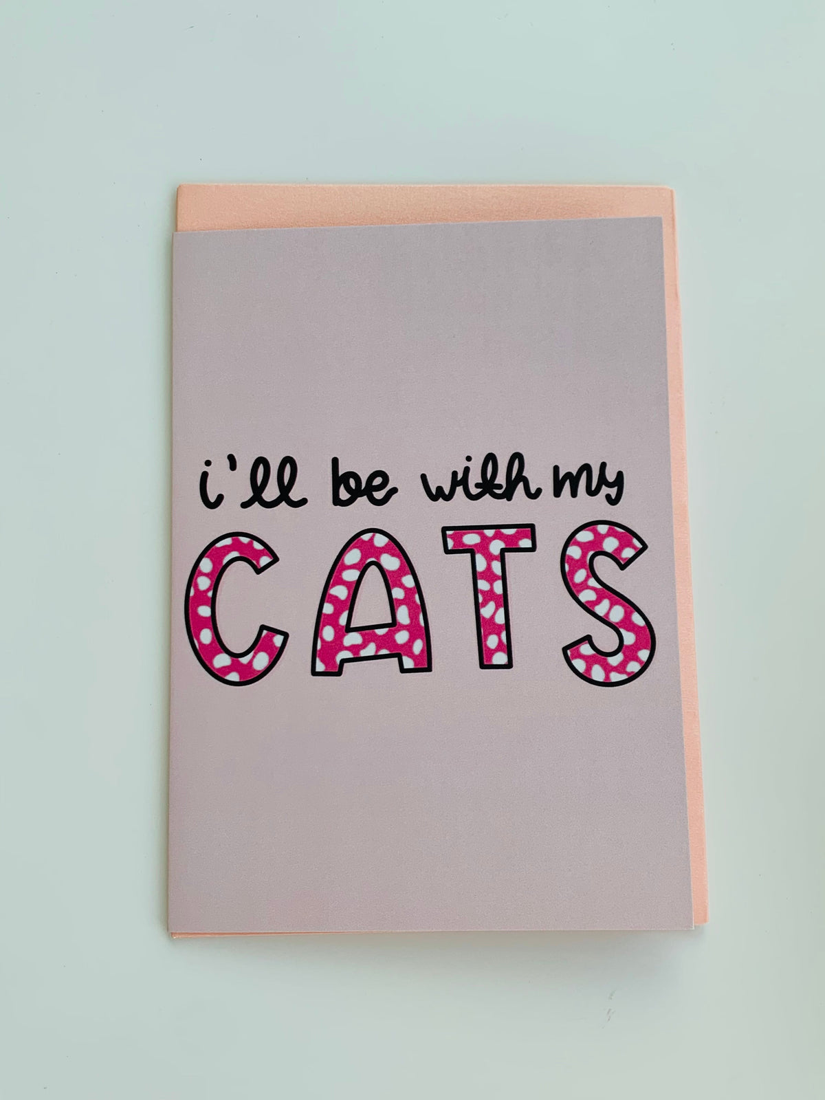 Tarjeta para amantes de los gatos pintada a mano – Pawsome Pets New York
