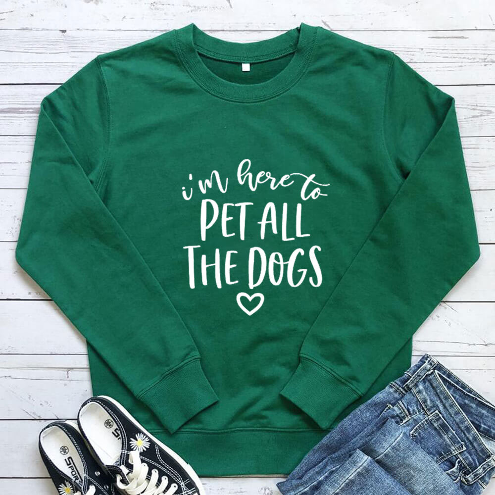 Sudadera de mujer con estampado Pet All The Dogs
