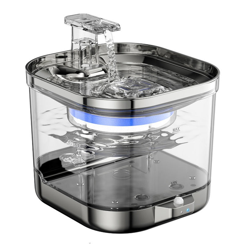 Fuente de agua inalámbrica automática para gatos, 2 litros