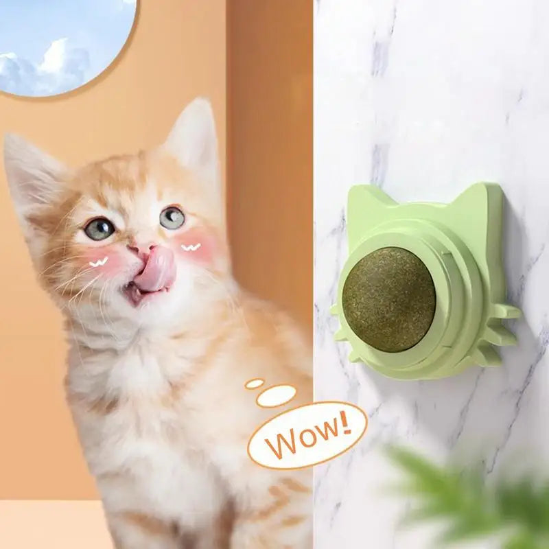 Bola de hierba gatera adhesiva para gatos