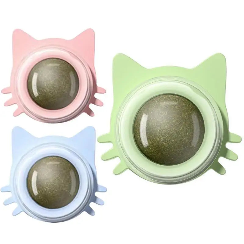 Bola de hierba gatera adhesiva para gatos