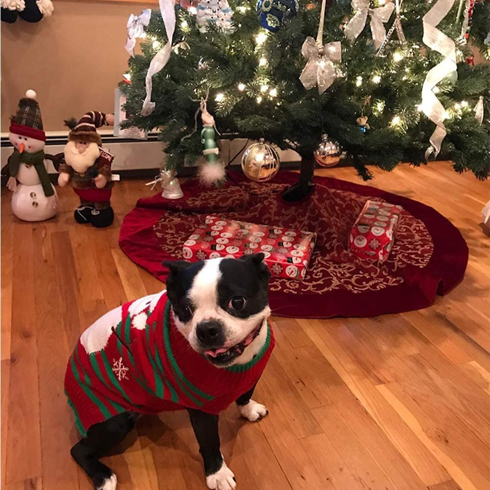 Jersey navideño con muñeco de nieve para perros y gatos
