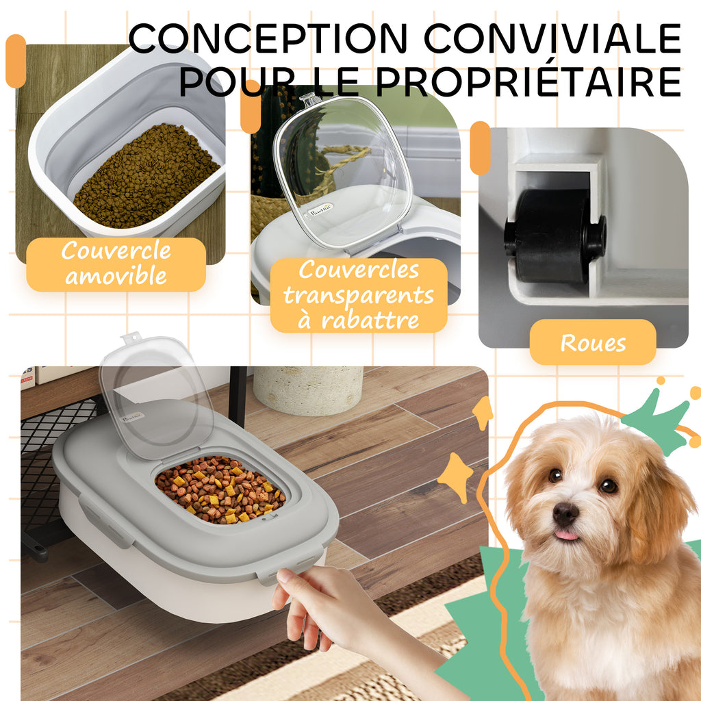 Contenedor plegable hermético para comida de mascotas 25 L