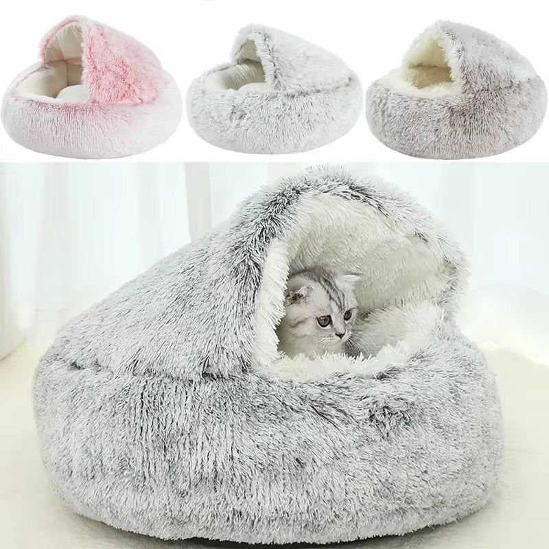 Cama mullida 2 en 1 para perros pequeños y gatos