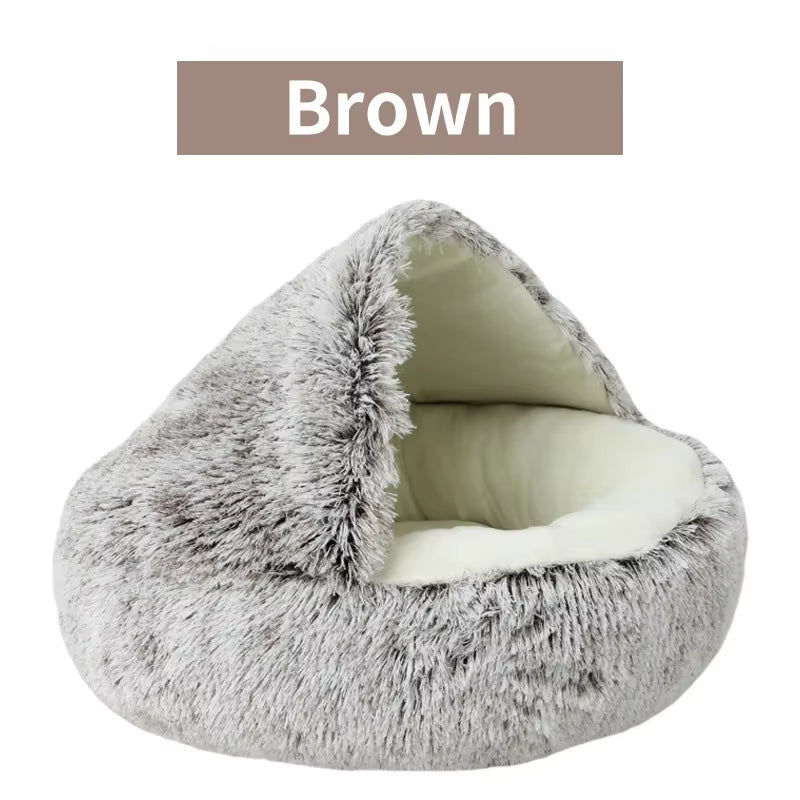 Cama mullida 2 en 1 para perros pequeños y gatos