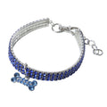Collar de strass brillante para perros pequeños y gatos
