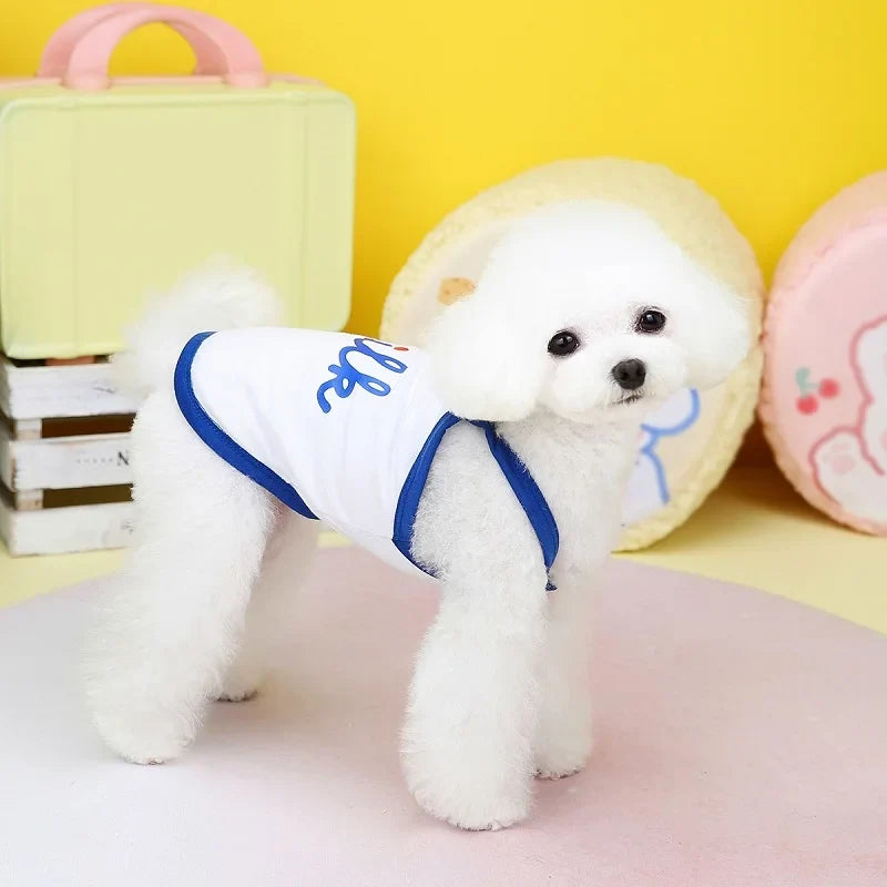 Camiseta de tirantes de algodón para perros