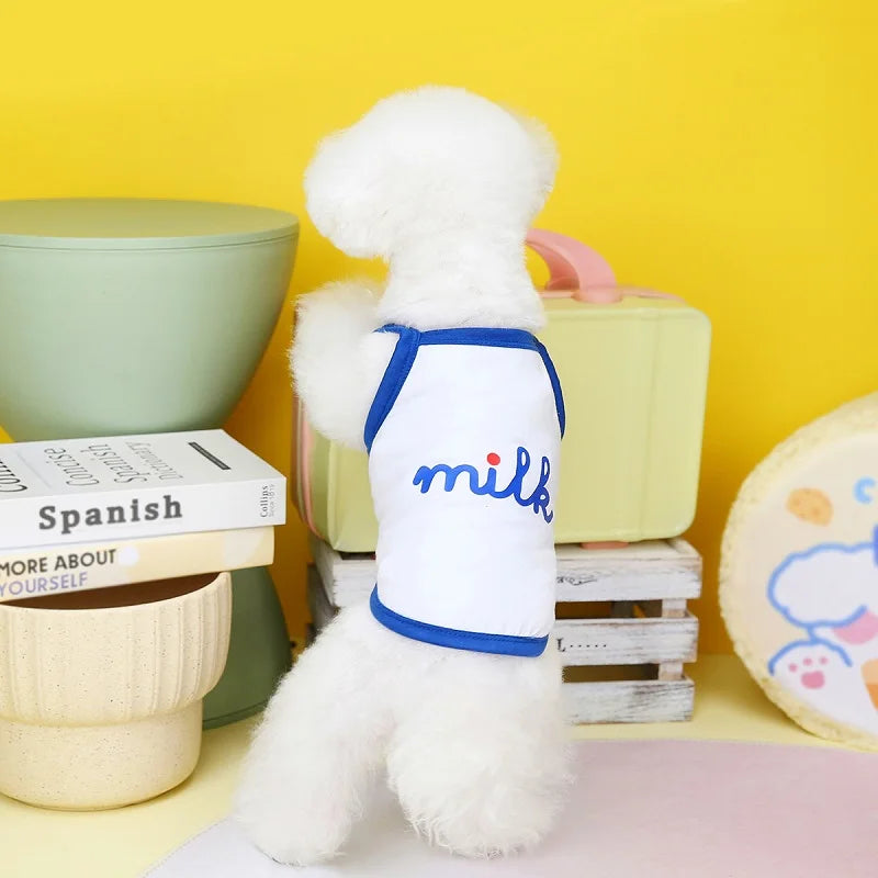 Camiseta de tirantes de algodón para perros