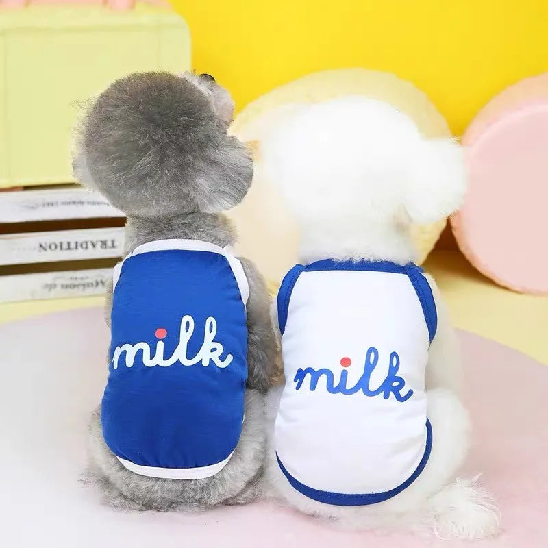 Camiseta de tirantes de algodón para perros