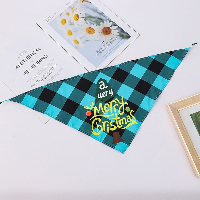 Bandana de nylon para perros y gatos con diseño festivo