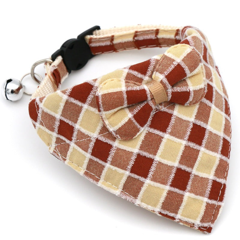 Collar pañuelo con lazo para perros y gatos – Burdeos