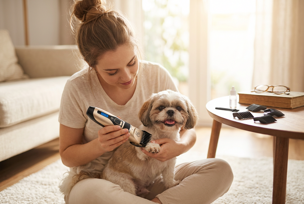 Cortapelos recargable USB para perros y gatos, silencioso