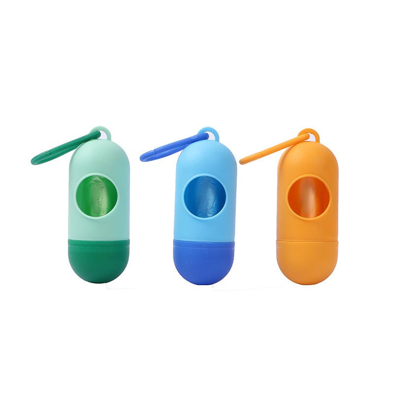 Cápsula dispensadora para bolsas de excrementos