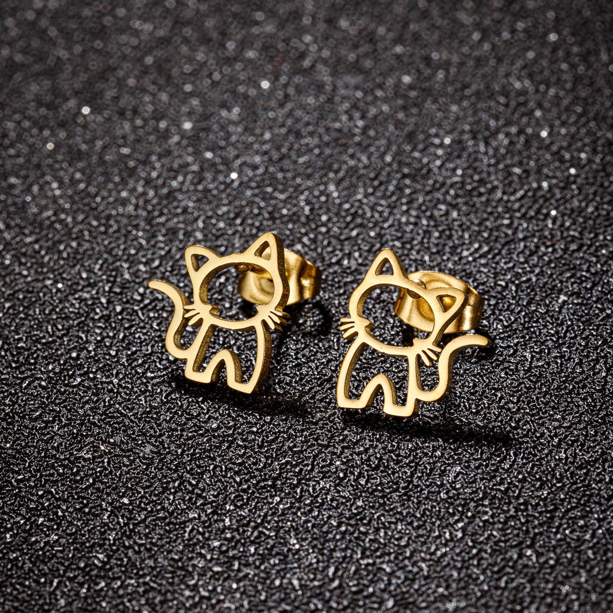 Pendientes de gatito hechos a mano - Pawsome Pets New York