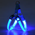 Arnés luminoso LED ajustable para perros y gatos