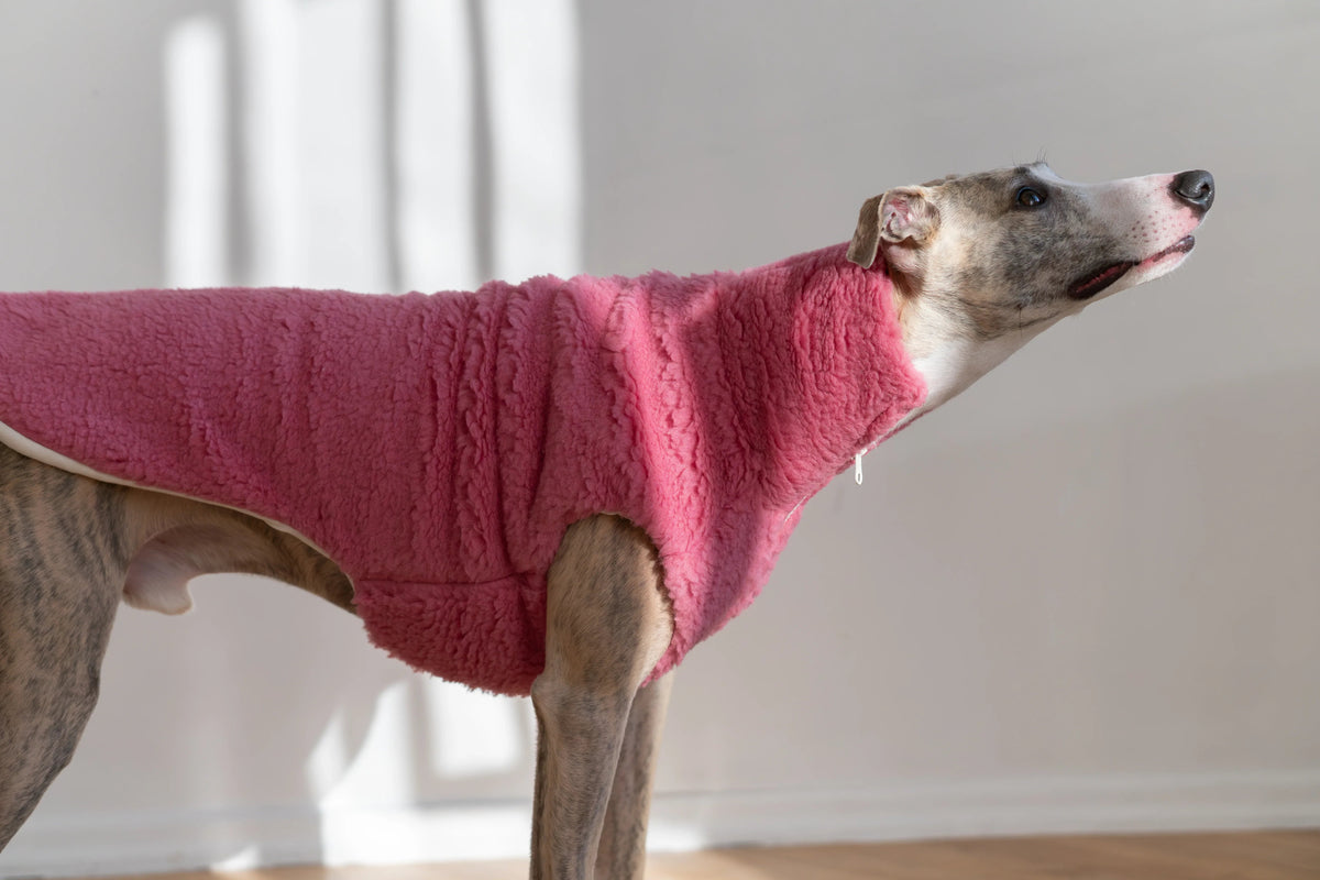 Chaleco de lana Mellow para perros, rosa, foto 4 de 5