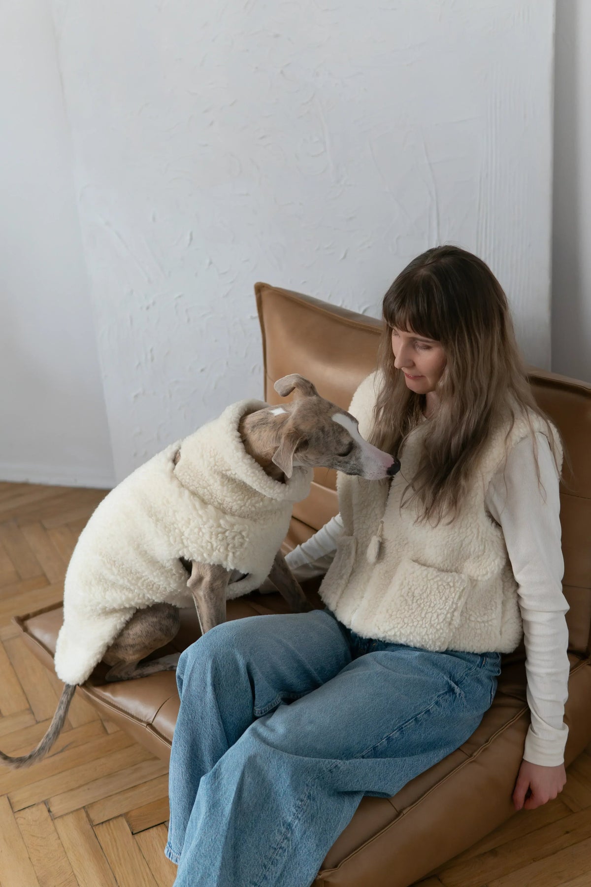 Chaleco de lana Mellow para perros, gris claro, foto 3 de 5