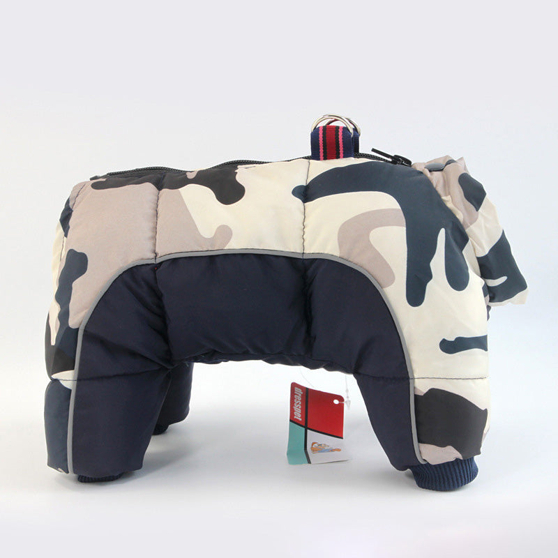 Abrigo acolchado impermeable para perros