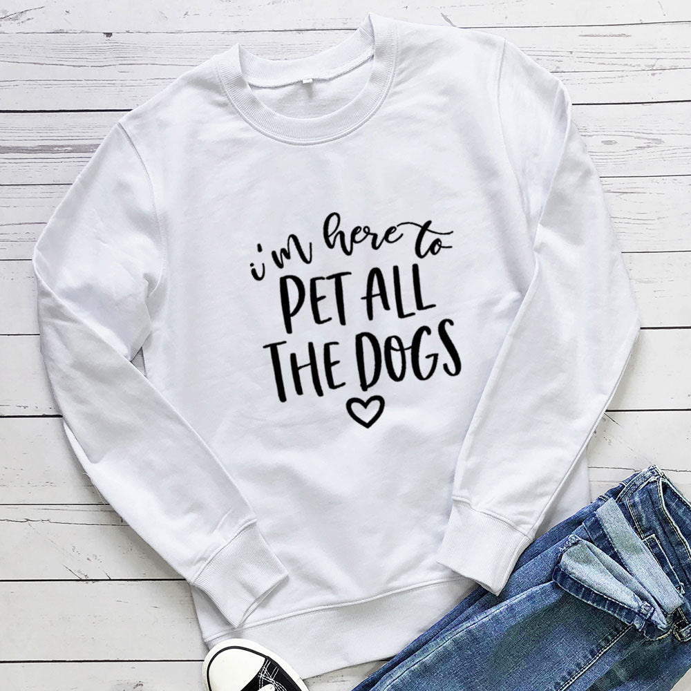 Sudadera de mujer con estampado Pet All The Dogs