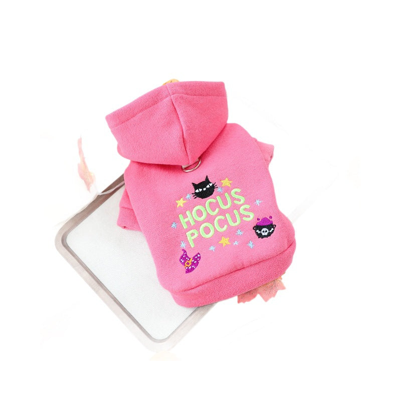 Sudadera rosa para perros pequeños y gatos