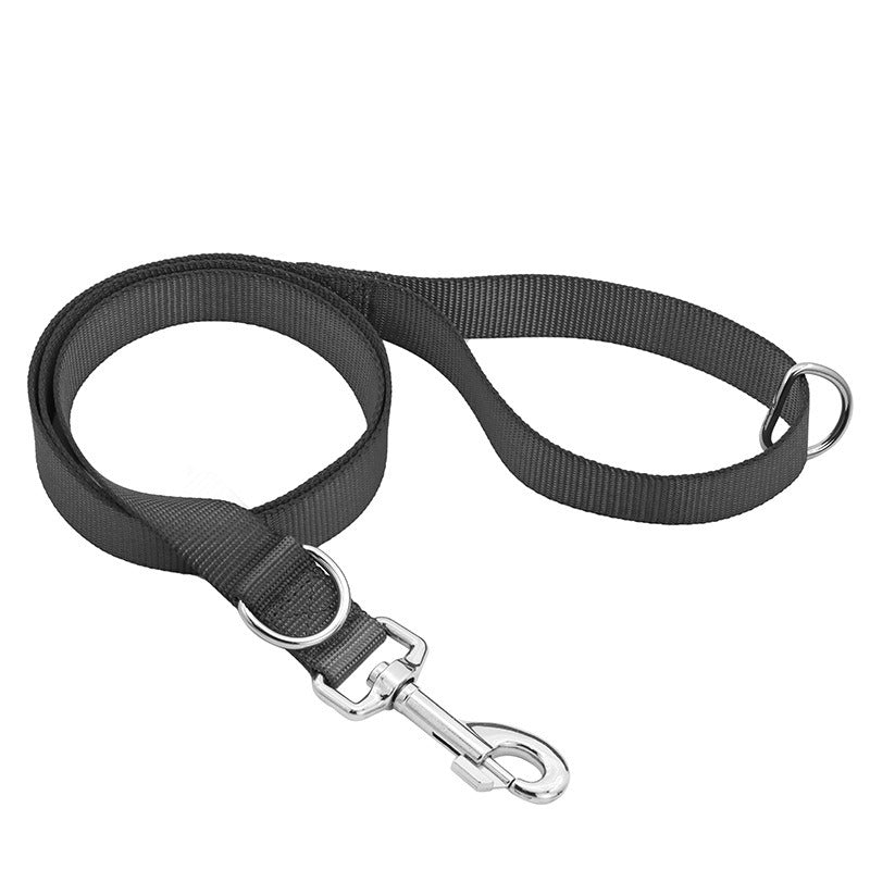 Correa plana de nylon para perros pequeños y grandes