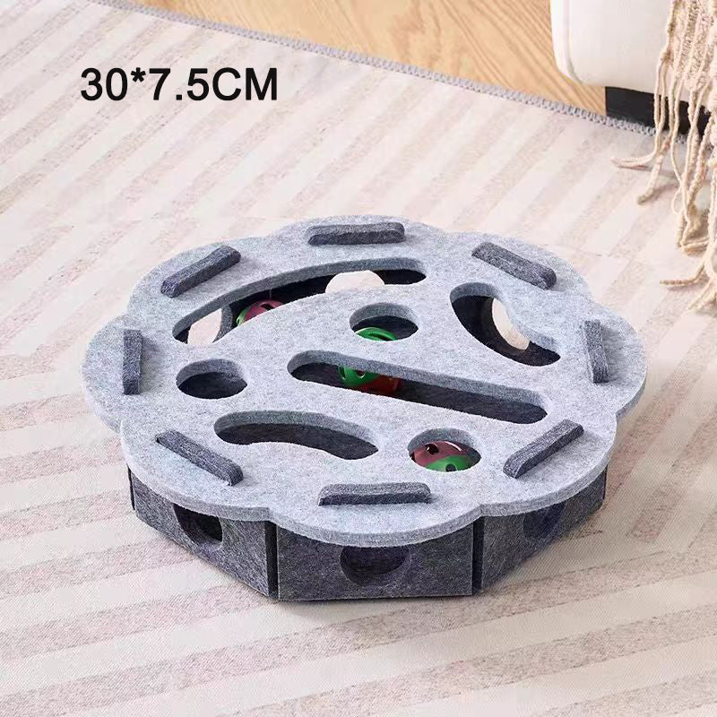 Juguete de fieltro para gatos con 3 cascabeles