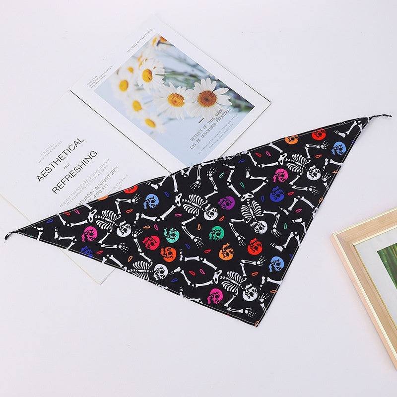 Bandana de nylon para perros y gatos con diseño festivo