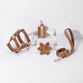 Set de paseo floral Pawsome Pets New York marrón