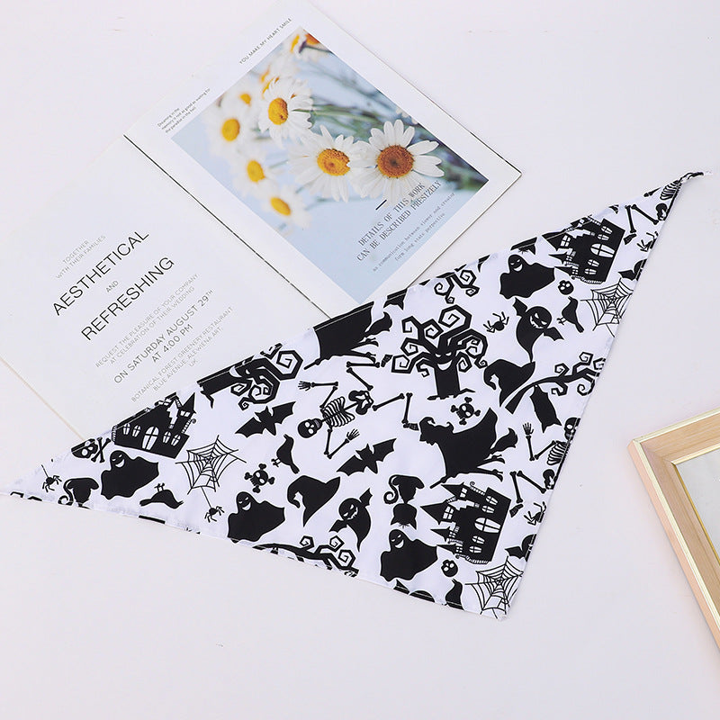Bandana de nylon para perros y gatos con diseño festivo