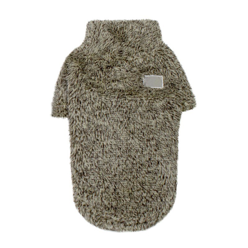 Jersey polar de pelo suave para perro pequeño, cálido y grueso