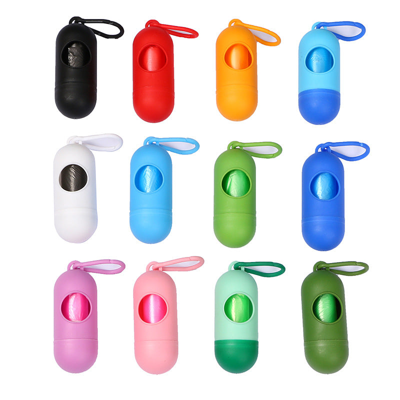 Cápsula dispensadora para bolsas de excrementos