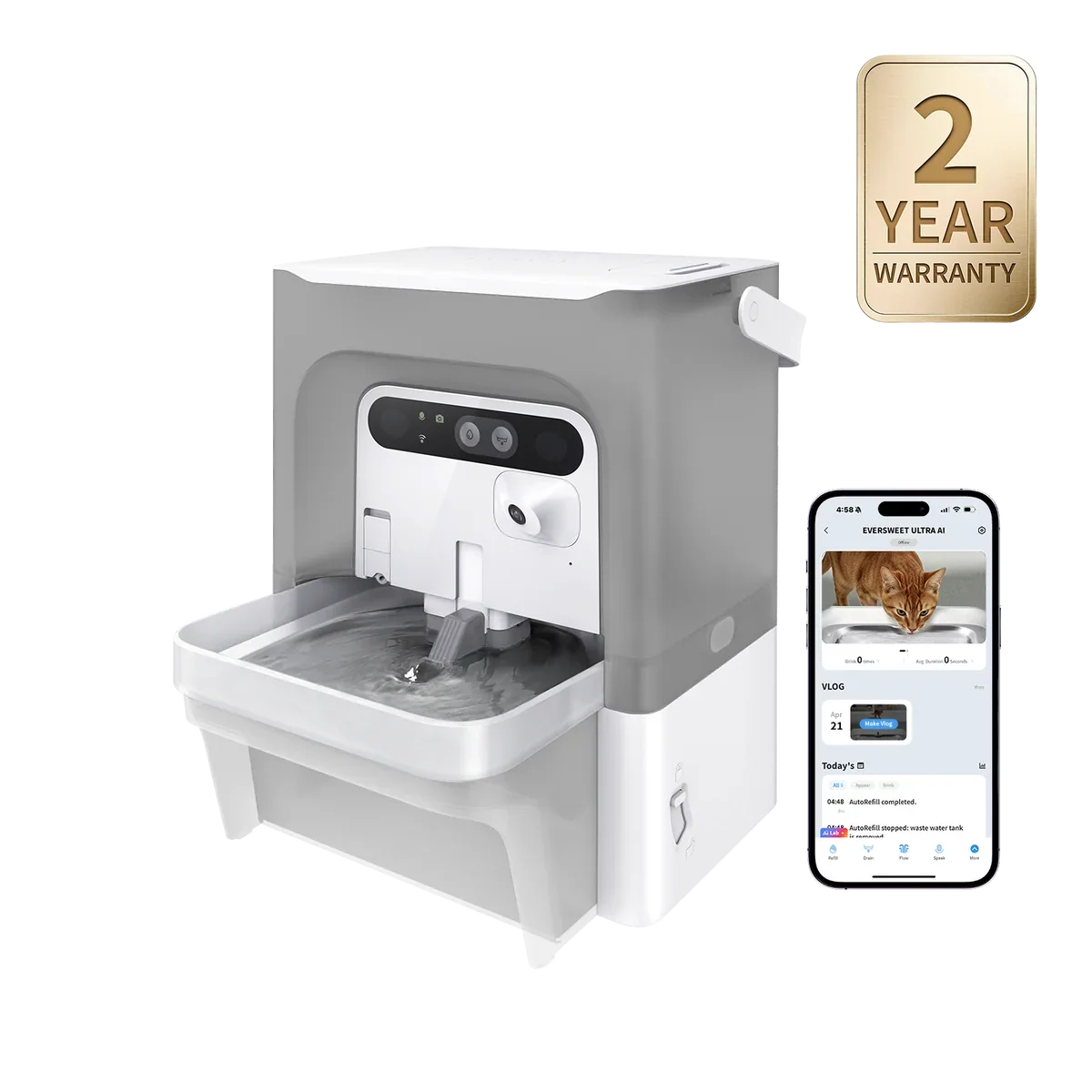 PETKIT EverSweet Ultra · Fuente de agua con cámara IA (reserva) – Gary