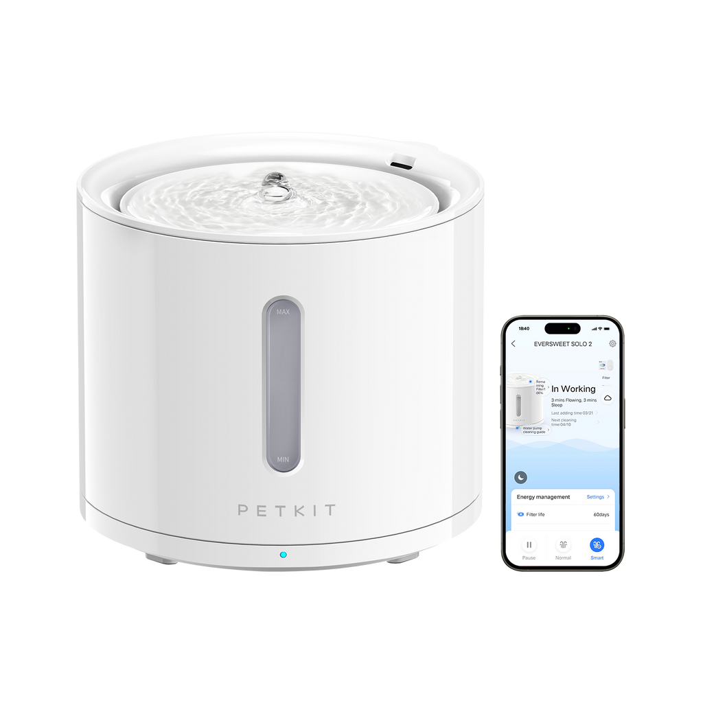 PETKIT EverSweet Solo 2 · Fuente de agua de 2 L con app y bomba inalámbrica