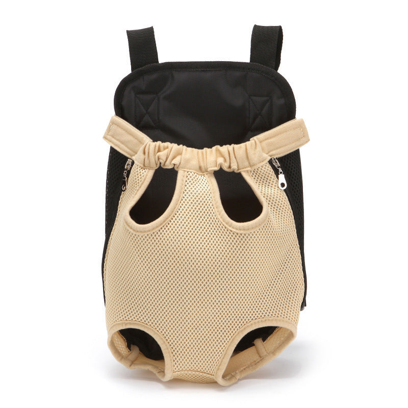 Mochila portabebés para perros y gatos, con patas fuera